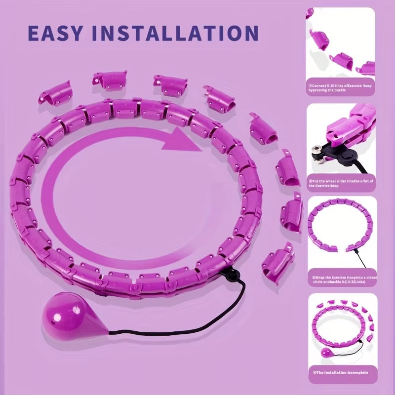 Fitness Hoop Weights to Exercise at Home Sports Entertainment Sport Equipment for Slimming Gym Ring Portable Body